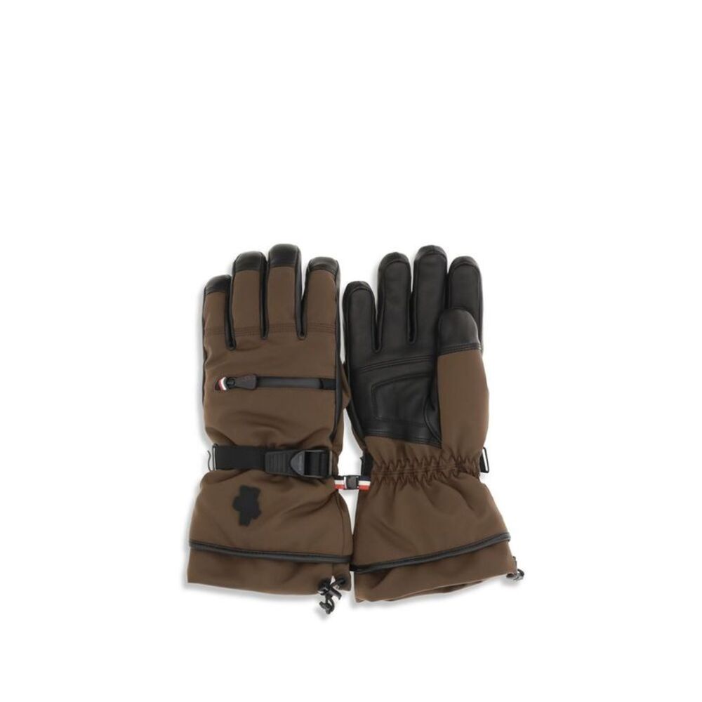 Moncler Grenoble Brown Nylon Men's Gloves